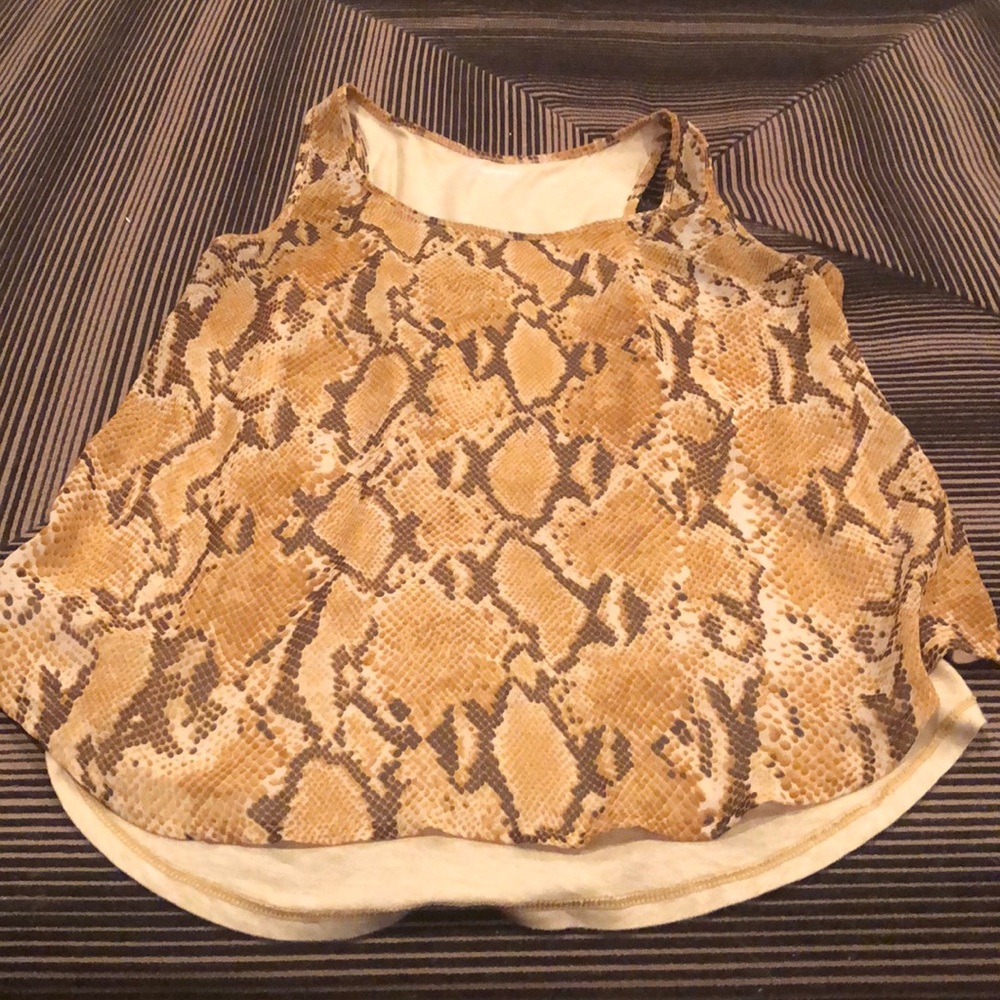 Snakeskin/Snakeprint Express Top